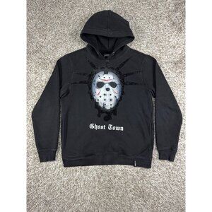 Roku Studio Ghost Town Hoodie Men’s M Black Skull Graphic 100% Cotton